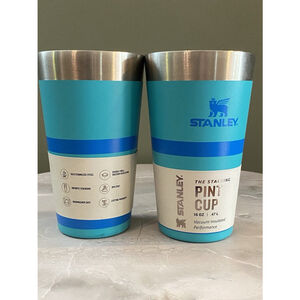 STANLEY Stacking Pint Cups Target Exclusive Cobalt Blue Aquamarine💙🩵 Set of 2